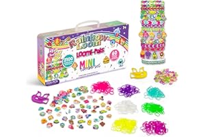 Rainbow Loom® Loomi-Pals™ Mini Combo Set, Features 60 Cute Assorted Loomi-Pals Charms,1 Happy Loom, 2100 Colorful Bands All in a Carrying Case for Boys and Girls 7+