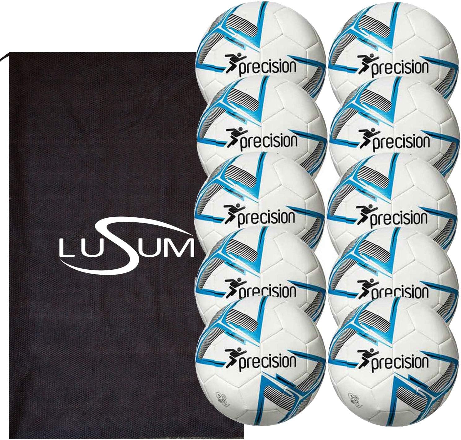 Precision Training Fusion Football 10 Ball Pack with Bag Amazon.co.uk