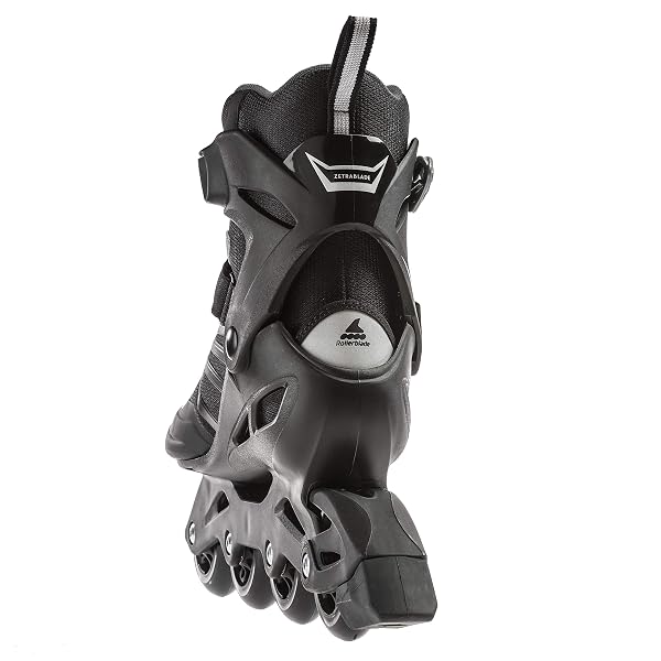 ROLLERBLADE ZETRABLADE MEN’S ADULT FITNESS INLINE SKATE, BLACK AND SILVER, PERFORMANCE INLINE SKATES