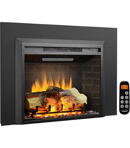 Amazon.com: PuraFlame Western Electric Fireplace Insert with Fire