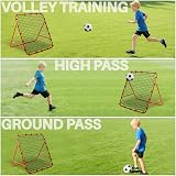 Amazing Tour Football Rebounder Training Net Steel Frame Adjustable Angles view 2