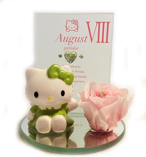 Amazon Hello Kitty Birthday Jewel 8月 August ペリドット キティちゃんとプリザーブドフラワーピンクローズ バラ プリザーブドフラワー オンライン通販 Amazon Hello Kitty Birthday Jewel 8月 August ペリドット キティちゃんとプリザーブドフラワーピンクローズ バラ プリザーブドフラワー オンライン通販