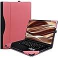 Laptop Cover Case for 16 inch Lenovo ThinkPad E16 Gen3 /Gen2 /Gen1,PU Leather Protective Shell Detachable Sleeve Accessory (Pink, for ThinkPad E16 Gen3/2/1)