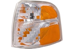 HEADLIGHTSDEPOT Chrome Housing Park Light Compatible With Ford Explorer 2004-2005 Includes Left Driver Side Park Light