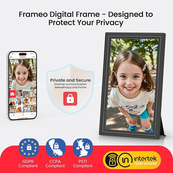 64GB 15.6″ FRAMEO DIGITAL PICTURE FRAME WIFI, LARGE ELECTRONIC PHOTO FRAMES 1920 X 1080 IPS FHD TOUCH SCREEN, SEND PHOTOS FROM YOUR PHONE FROM ANYWHERE, BEST GIFTS FOR PARENTS AND GRANDPARENTS