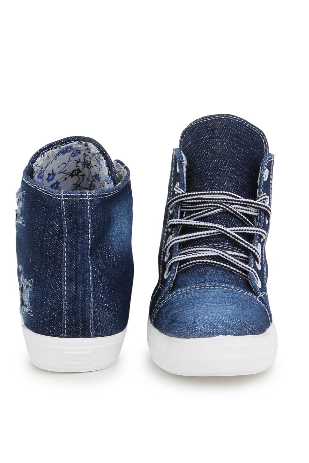 trendy fashion denim ankle boots