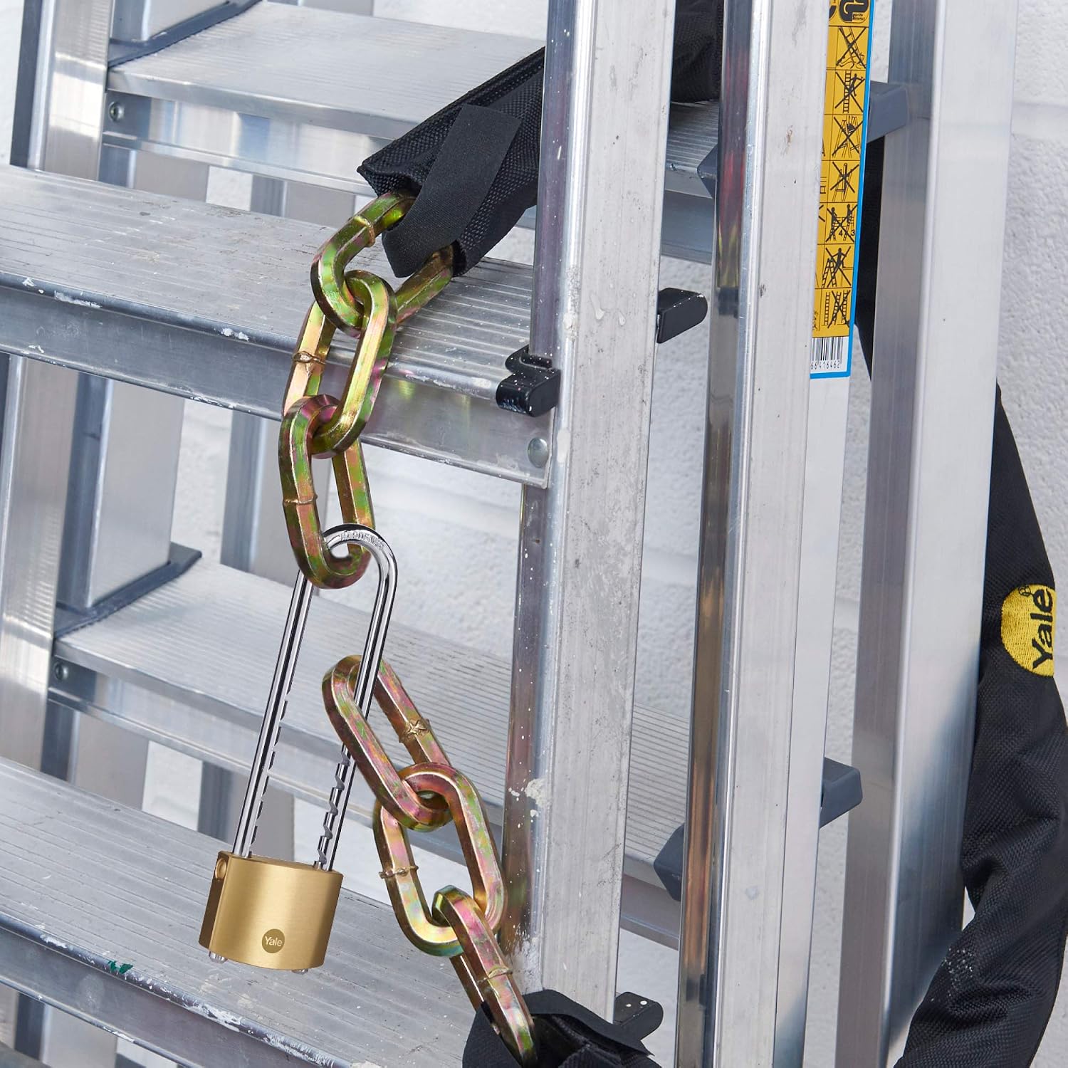 Yale Y110B/50/155/1 Brass Safety Padlock, Adjustable Shackle, 50 mm - Image 5