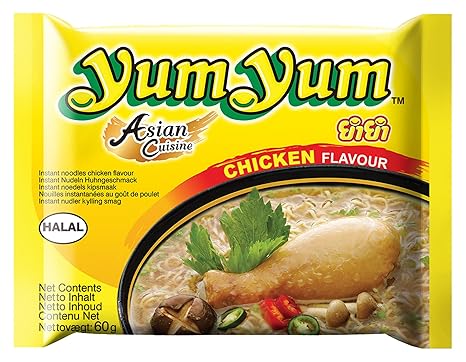 Yum Yum Instant Nudeln Huhn 60g, 45er Pack (45 x 60 g)