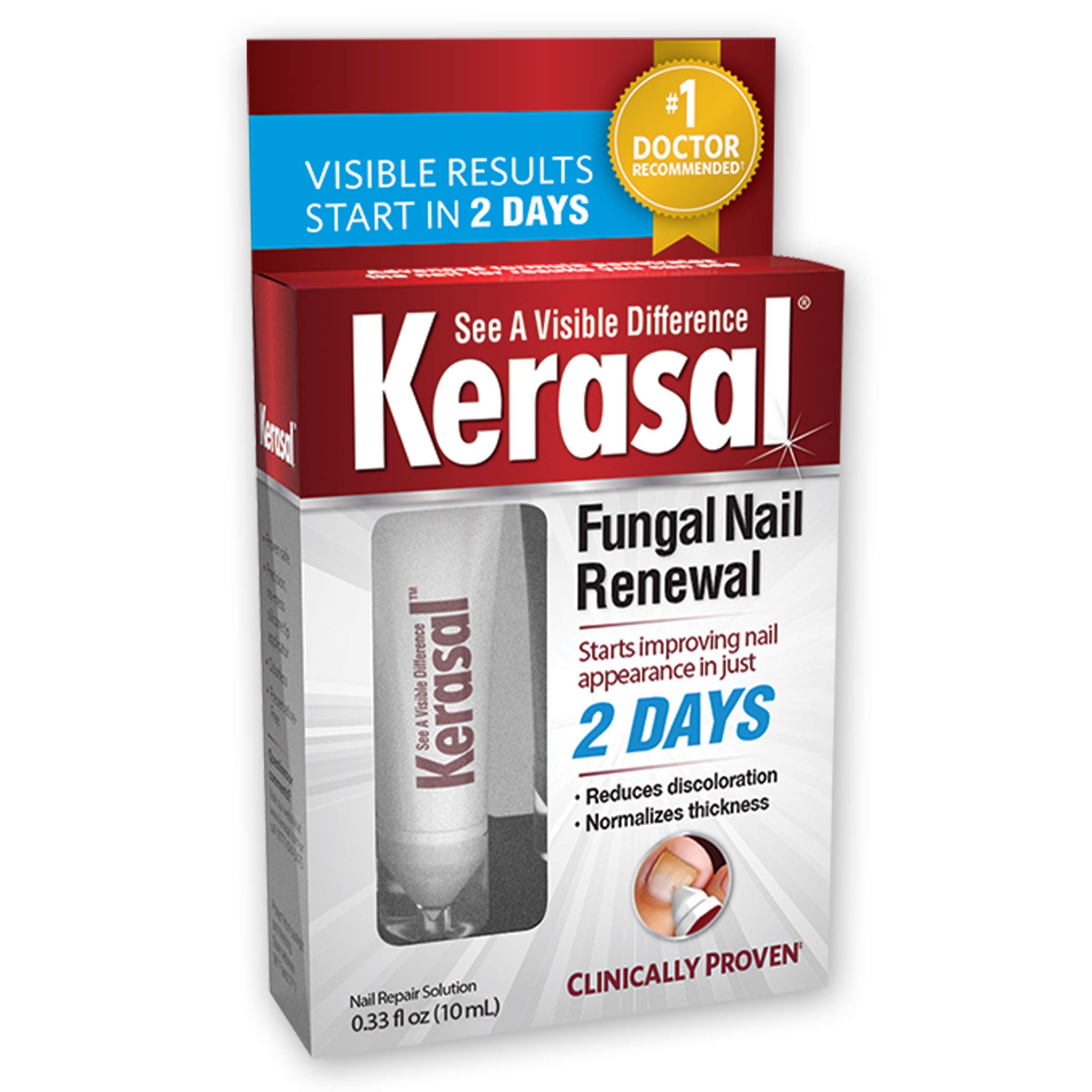 Kerasal Fungal Nail Renewal, Restores Appearance of Discolored or Damaged Nails, 0.33 fl oz