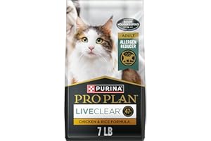 Purina Pro Plan Allergen Reducing, High Protein Cat Food, LIVECLEAR Chicken and Rice Formula