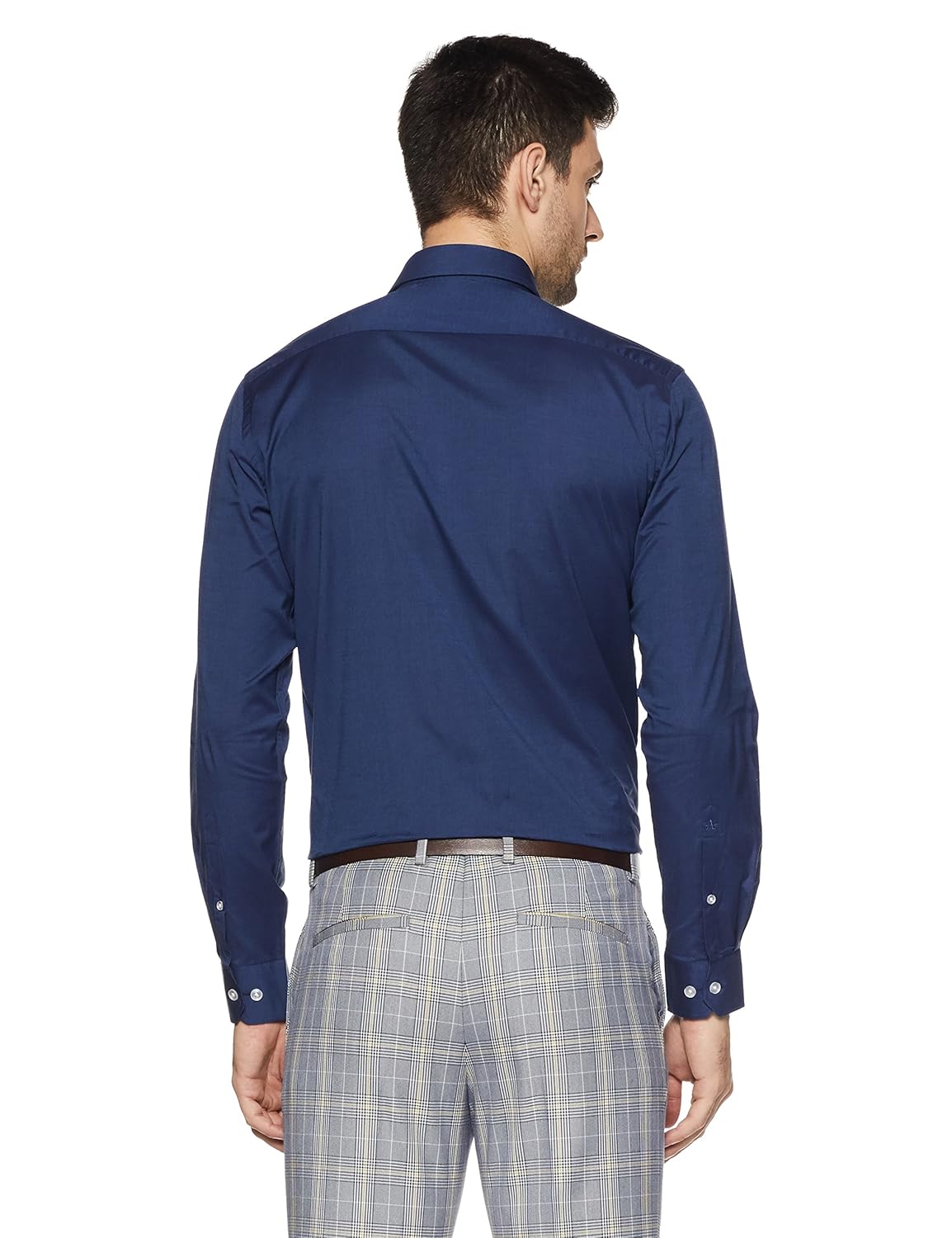 arrow men's solid slim fit formal shirt