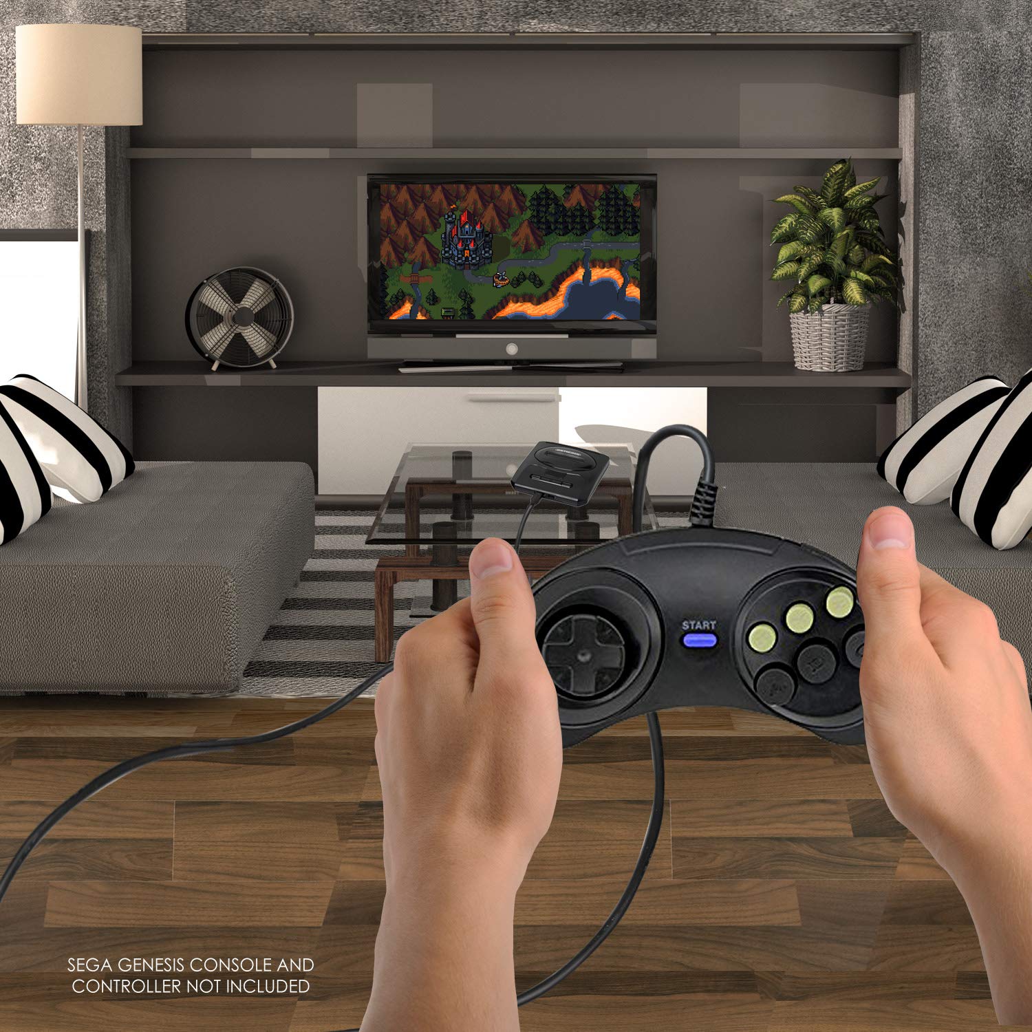 Controller Extension Cable Compatible For Sega Genesis [2 Pack] 6 Feet – 1.8m by EVORETRO: Video Games