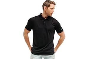 Merino.tech Merino Wool Polo Shirt Men - Anti-Odor 100% Merino Wool Shirts for Men Short Sleeve and Long Sleeve Breathable