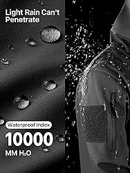 FREE SOLDIER Men's Outdoor Waterproof Soft Shell