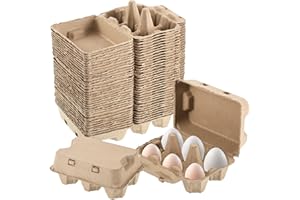 36 Pcs Jumbo Duck Egg Cartons Paper Goose Egg Cartons for Normal Size Geese Blank Natural Pulp Jumbo Eggs Container Holder Re