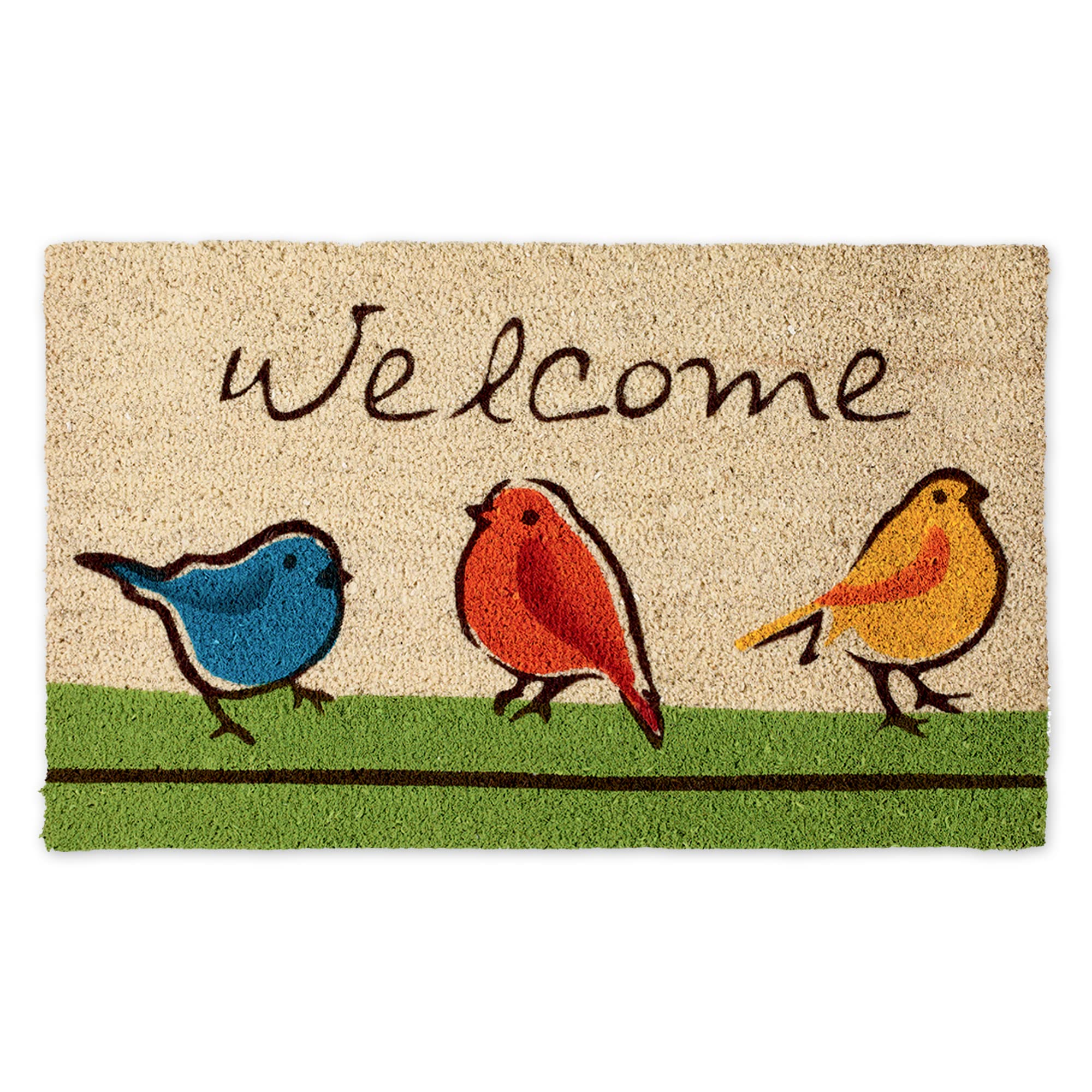 DII Outdoor Welcome Mat, Coir Polyvinyl Chloride, For the Birds, 17x29 — image 1
