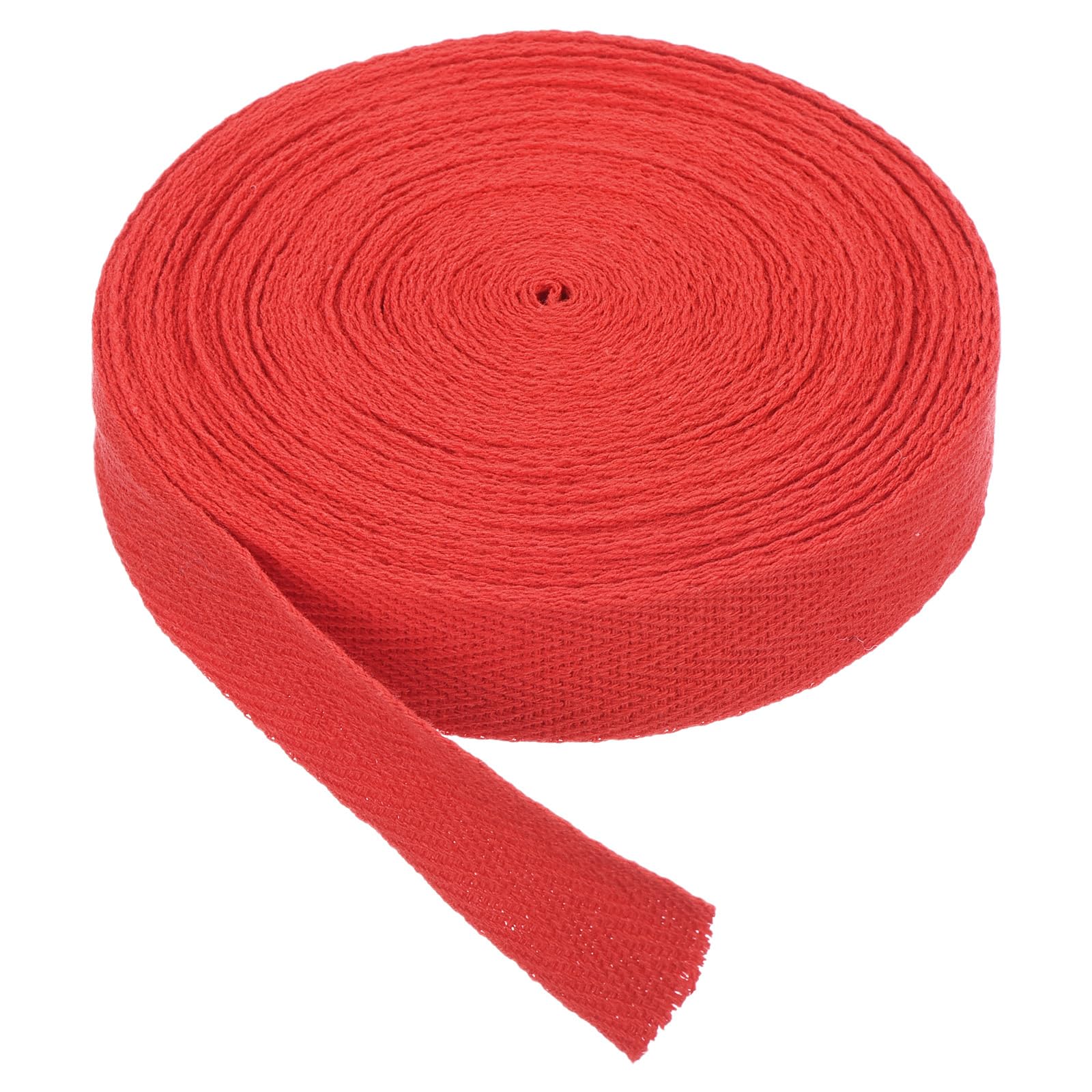 PATIKIL Cotton Twill Tape 20mm(3/4") 10 Yards Cotton Ribbon Bias Binding Tape Herringbone Webbing Trim for Sewing Gift Wrapping Craft DIY Light Red