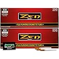 Zen Cigarette Tubes | Regular | King Size - Red Box | 2 Pack | 500 Tubes | Includes American Rolling Scoop Card