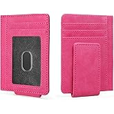 LOUEBICA Magnetic Closure Slim Wallet for Men Leather RFID Blocking Minimalist Front Pocket Money Clip Wallet Credit Card Holder