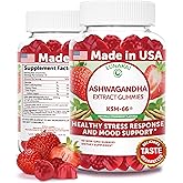 Lunakai USA Manufactured KSM-66 Ashwagandha Gummies for Women & Men – Daily Vegan Supplement for Stress, Mood & Sleep Support, 60ct