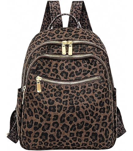 ALAZA Mini Backpack Purse for Women Lightweight Girls Small Size Cheetah Leopard Print Animal School Teens College Traveling : Clothing, Shoes & Jewelry