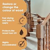 Furniture Clinic Wood Stain Warm Graphite 500ml – Fast Drying, Water Based view 2