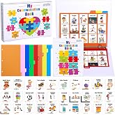 gisgfim Pecs Visual Communication Book 240 Picture Cards 8 Tabs 3 Ring Binder Dividers Communication Board Autism Language Vocabulary Picture Cards Articulation Therapy