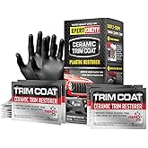 XPERTCHEMY Ceramic Trim Coat Kit, Plastic Restorer for Cars Ceramic Coating Wipes to Lasting Over 230 Washes,The Ceramic Coating Helps Improve Optical Clarity On Clear Car Plastic