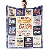 LekinGift Dad Gifts, Gifts for Dad from Daughter to My Dad's Blanket 60''x50'', Best Gift for Daddy on Christmas Day, Present for Father, Superhero Daddy Father's Day or Birthday Gift
