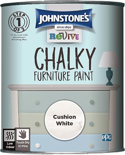 Johnstone's Revive Chalky Furniture Paint Cushion White 750 ml