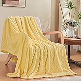 inhand Champagne Gold Fleece Throw Blanket for Couch, Super Soft Flannel Blanket, Lightweight Fuzzy Blankets Sofa Bed Office, Washable Cozy Plush Fleece Blankets&Throw for All Season(50x60 Inches)