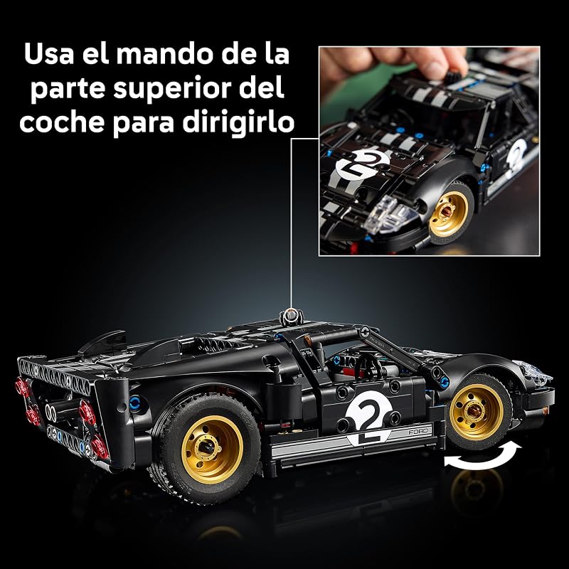 Technic Coche de Carreras Ford GT40 MKII de 1966 - Maquetas para Construir para Adultos - Coche de Colección con Motor V8 para Montar y Detalles - Regalo para Hombres y Fans del Motor 42223 — foto 5 de 8