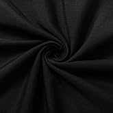 HHZZMIAO 57&rdquo;W x 24&rdquo;L Black Fabric By The Yard 20% Cotton, 80% Polyester Homespun Fabric for DIY, Handmade,Sewing and Home Textiles(2/3 Yard)