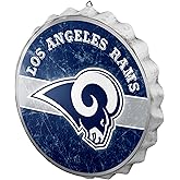 NFL Team Logo Distressed Metal Hanging Wall Bottle Cap Sign