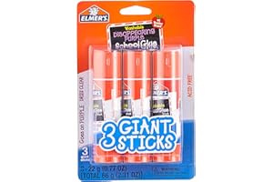 Elmer's Disappearing Purple School Glue Sticks, Washable, 22 Grams, 18 Sticks Total (Packaging May Vary)