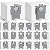 BUXEBUX 20-Pack Q7 M5+, Q5+ Replacement Dust Bags for Roborock Q5 Max+, Q5 Pro+, S8,S7 Pro Ultra, S7MaxV Ultra, S8+, Q7,Q8 Max+, Q10 S5+,Q10 X5+ Vacuum Bags for Roborock, Disposable Dust Bags