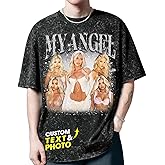 H-DEWALL Customized T Shirts Personalized Gifts for Boyfriend Gift Ideas Custom Bootleg Birthday Gifts for Men Graphic Tees