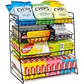 ROSROSE Candy Display Rack Countertop, Upgraded Snack Rack Display Stand | Snack Organizer for Countertop, Chip Rack Display Stand Chip Bag Holder, Retail Display Shelf for Store Concession, Kitchen