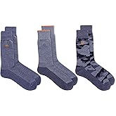 Chaps Men's Casual Dress Cushioned Crew Socks (3-Pack)