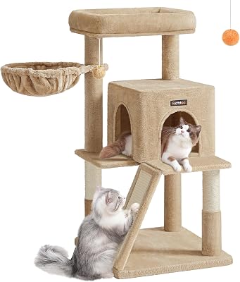 Árvore para gatos, torre para grandes felinos, castanho camelo PCT051K03