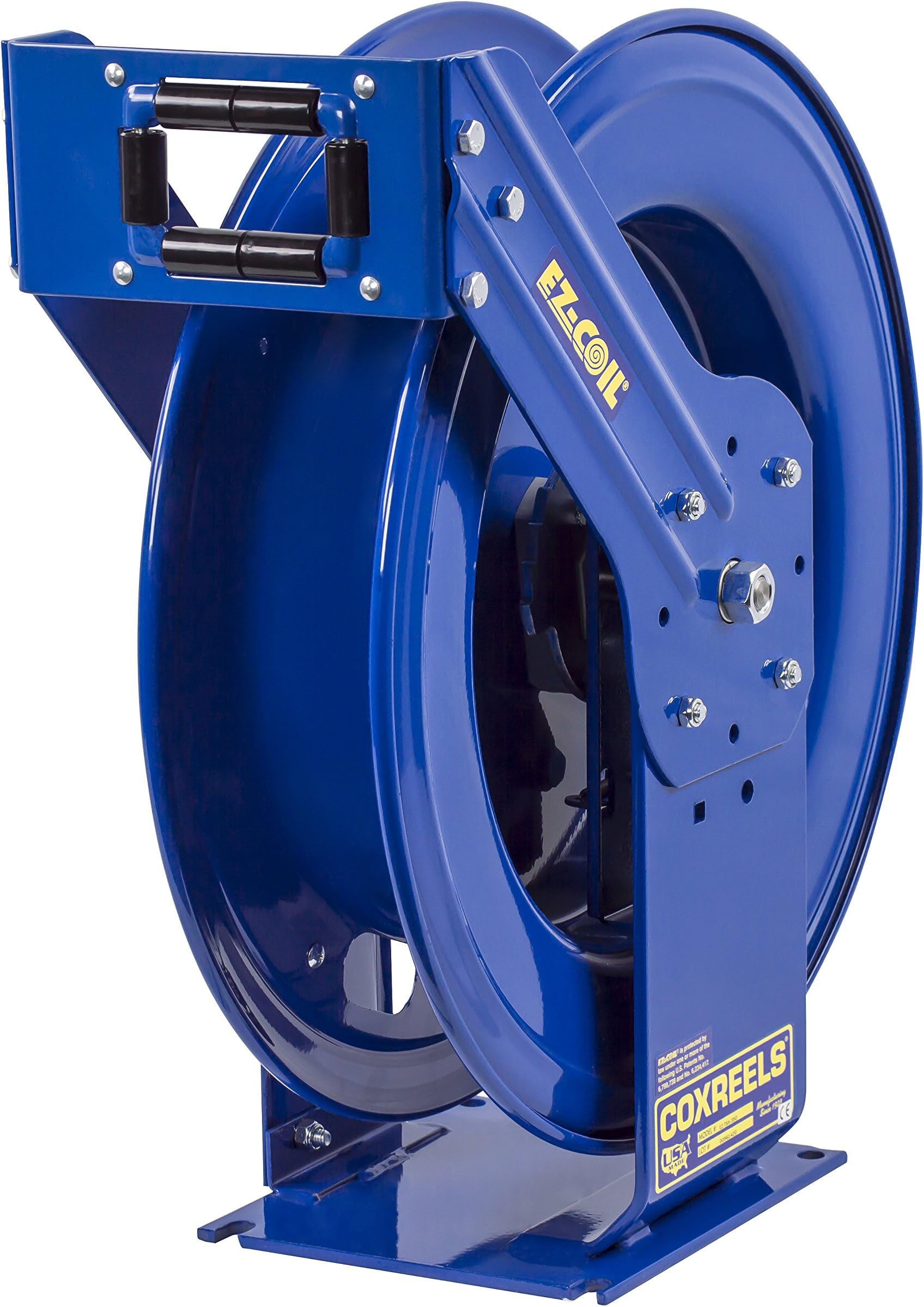 Coxreels EZ-TSHL-3100 Safety Series Spring Rewind Hose Reel for air/water/oil: 3/8" I.D., 100' hose capacity, less hose, 300 PSI