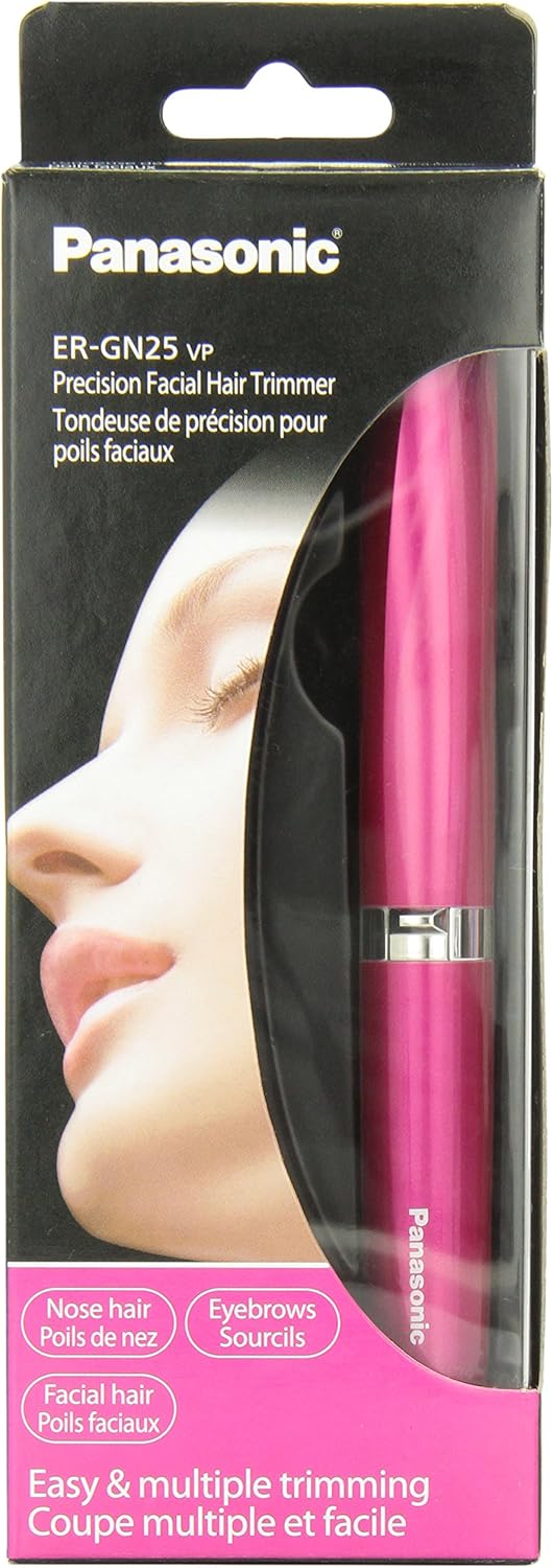 Panasonic Ergn25vp Beauty Precision Facial Hair Trimmer Pink