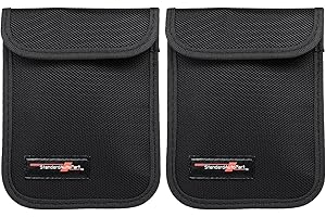 StandardAutoPart Faraday Bag for Car Keys – Anti-Theft Key Fob Pouch with RFID Signal Blocker, Protects Against Car Hacking & Relay Attacks (Double Pack)