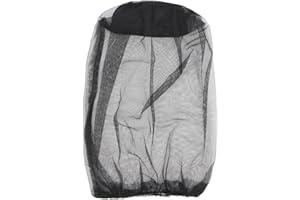 Dohia Mosquito Head Net Mesh Gnat Face Netting Bug Face Netting for Hats Mesh Face Shield for Men & Women Beekeeper Net Mask Protection D1-FWWS (Black)