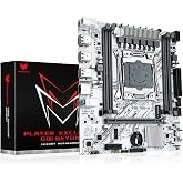 SHANGZHAOYUAN X99 LGA 2011-3 Motherboard for Intel Xeon E5 V3/V4 and Core i7 Series Processors (Micro ATX, DDR4 Max 128GB, PCIe 3.0, M.2 Protocol, Gigabit LAN) PC Server Mainboard, X99 PR9-H White
