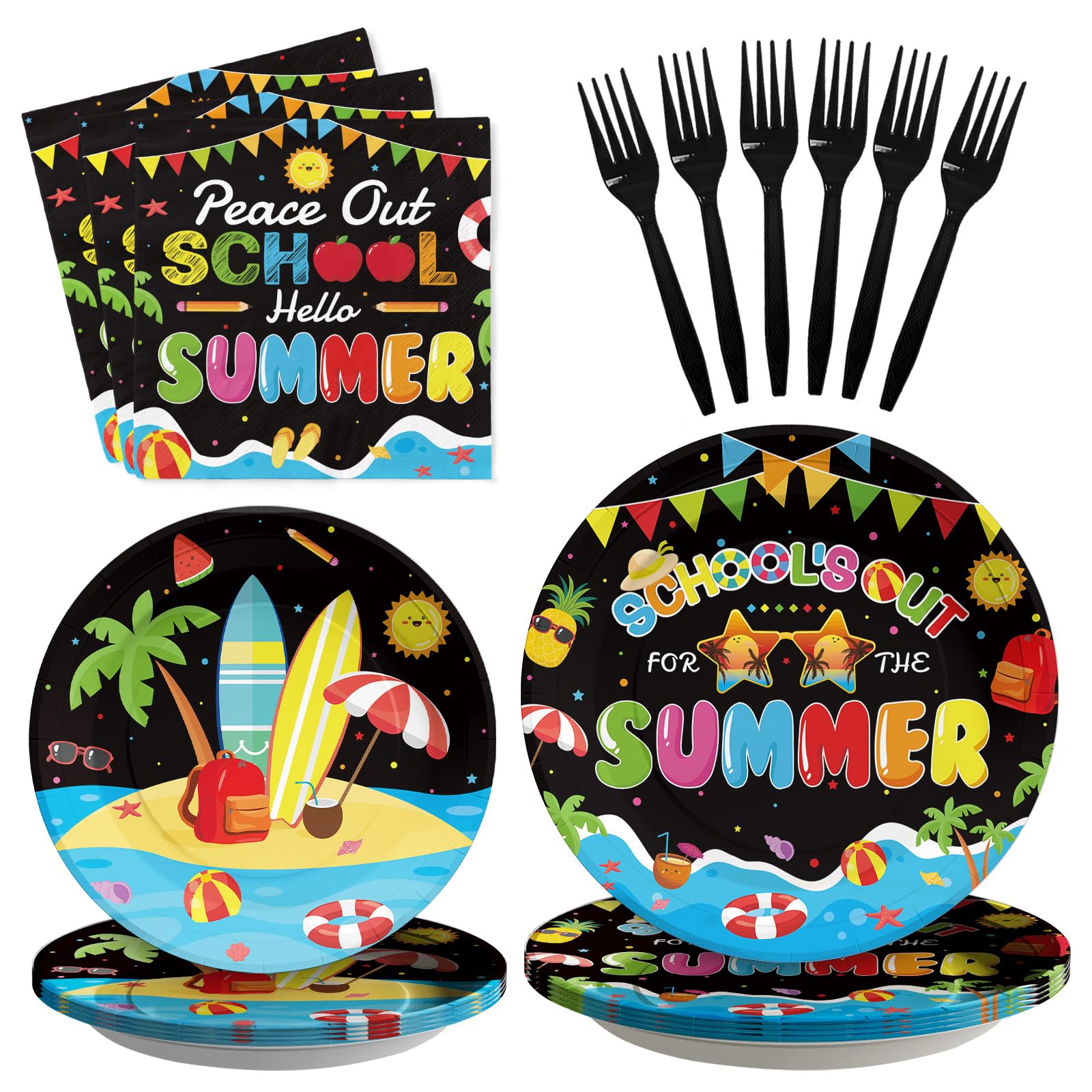 96 Pcs School's Out for The Summer Decorations