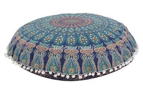 Trade Star Large Round Mandala Floor Cushions Decorative Elephant