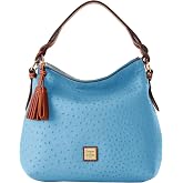 Dooney &amp; Bourke Shoulder Bags for Women, Ostrich Leather Hobo Bag