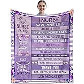 ACGMVCO Nurse Gifts for Women, Nurse Gifts, Gift for Nurses Blanket 60"x50", Nurse's Appreciation Gift, Nurses Week, Nursing Student Gifts'