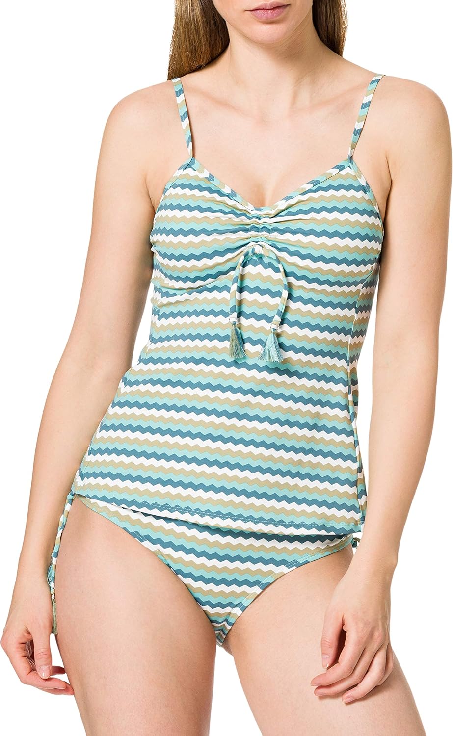 ESPRIT Women's Mulia Beach Nyrpaded Tankini Mf Top Amazon.co.uk Clothing